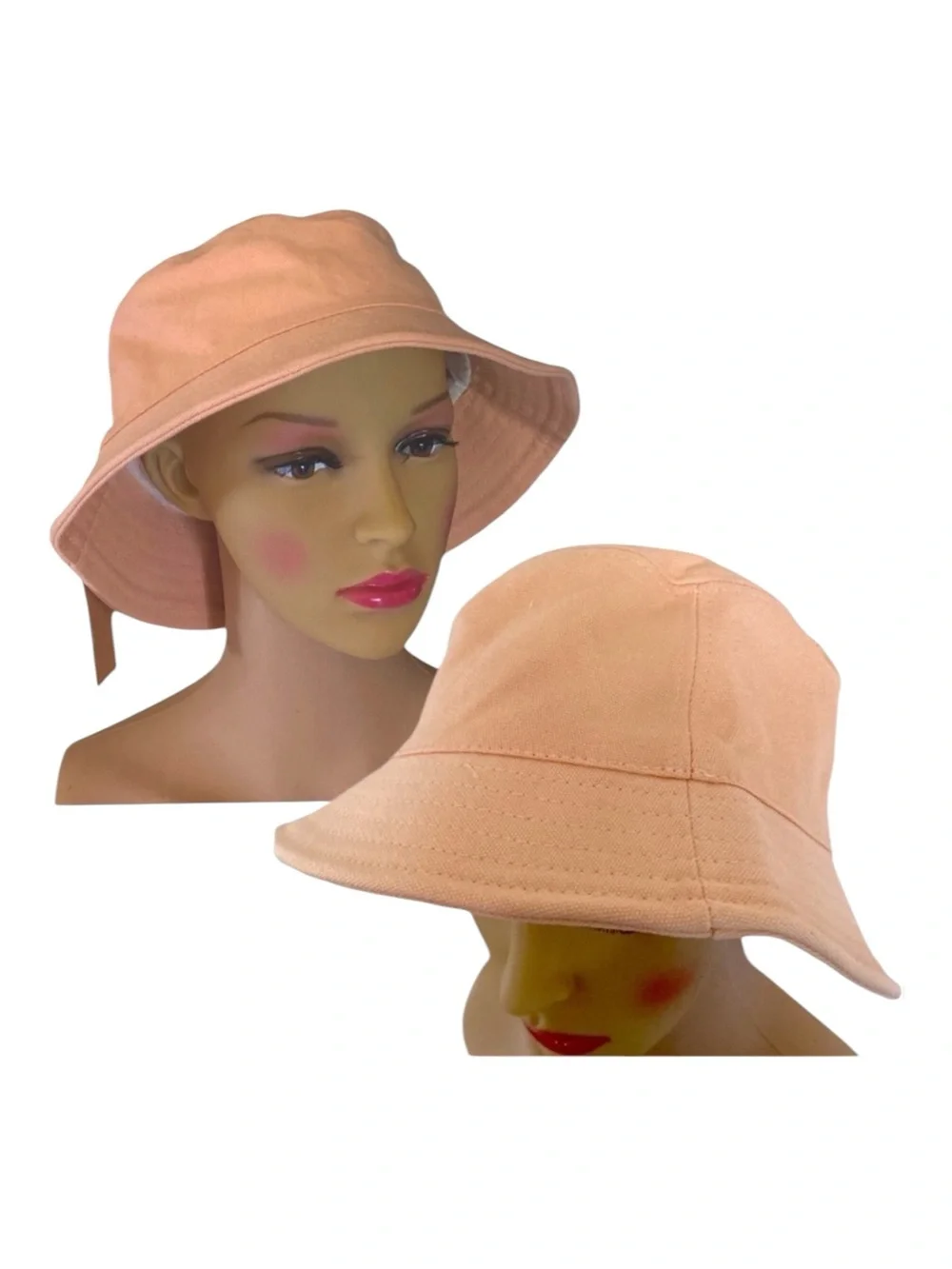 Steve Madden Canvas Bucket Hat Women’s OS Peach NWT